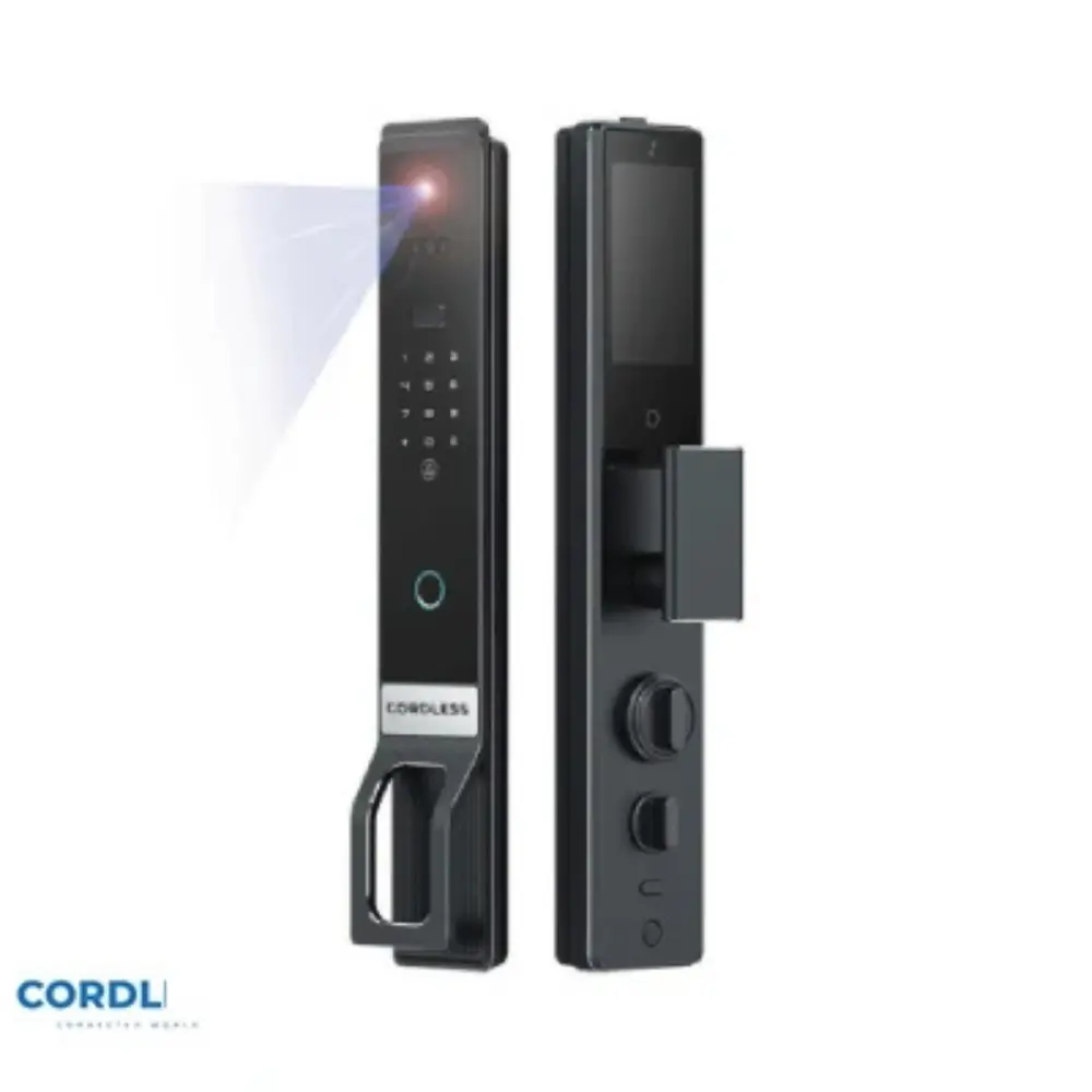 قفل ذكي CORDLESS CL-G STAR – بصمة وجه ويد وتحكم من الموبايل