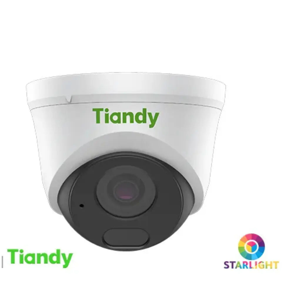 Tiandy 4MP Built-In Mic Fixed Starlight IR Turret Camera-TC-C34HS-2.8mm